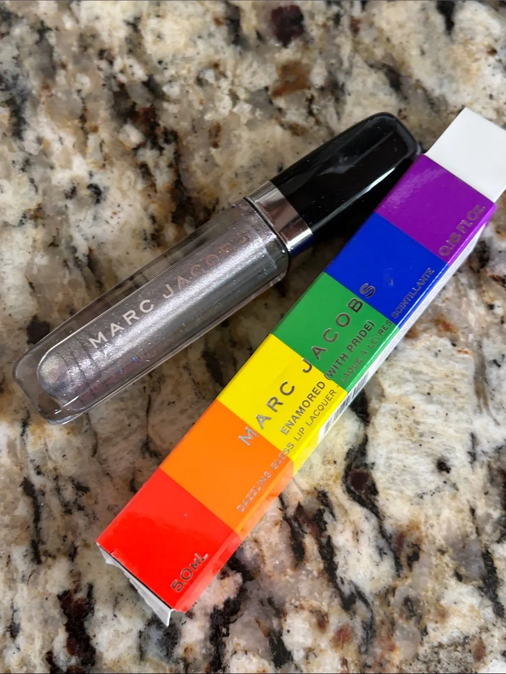 ⚡️❄️Marc Jacob’s Silver Surf Enamored Dazzling Lip Gloss